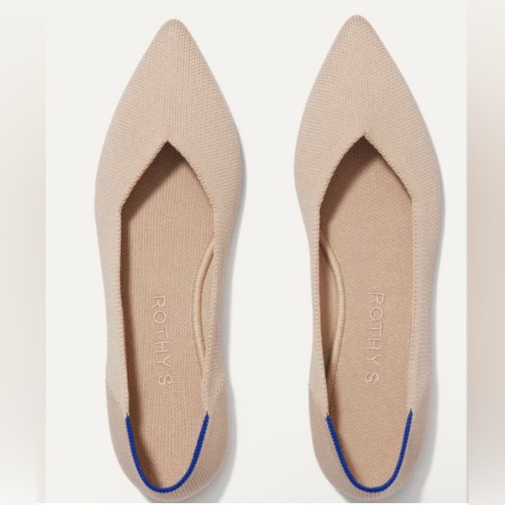 Rothy’s Size 9 Luxury Ballet The Point in Ecru